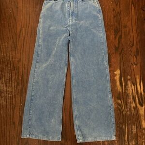 BDG Blue Corduroy Flare & Wide Leg Jeans
